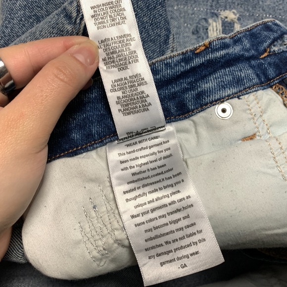 NWT Good American Good Curve Jean Women's 15/33 Blue Skinny High Rise Distressed - Picture 7 of 10